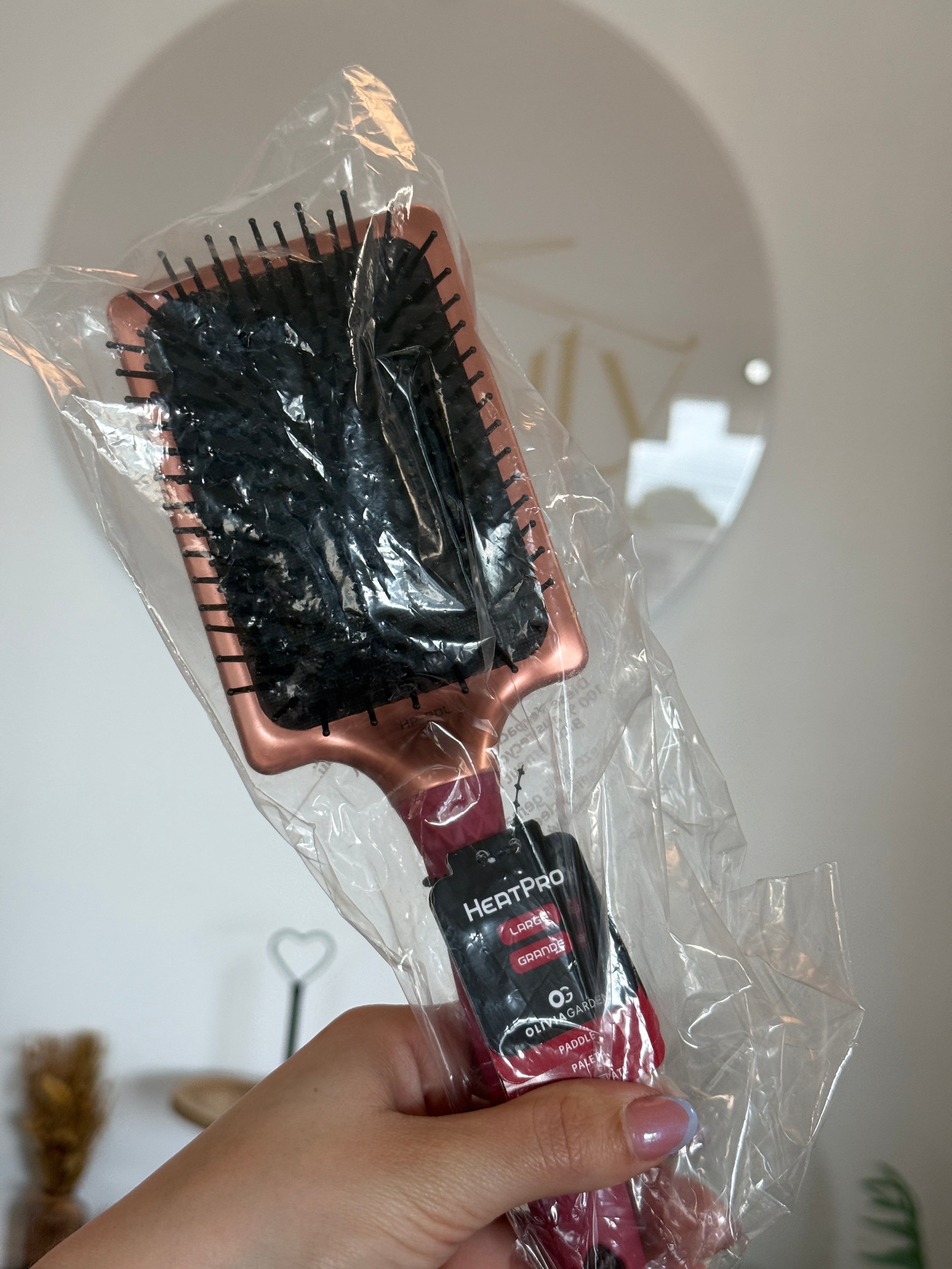 Olivia Garden Rose Gold Paddle Brush